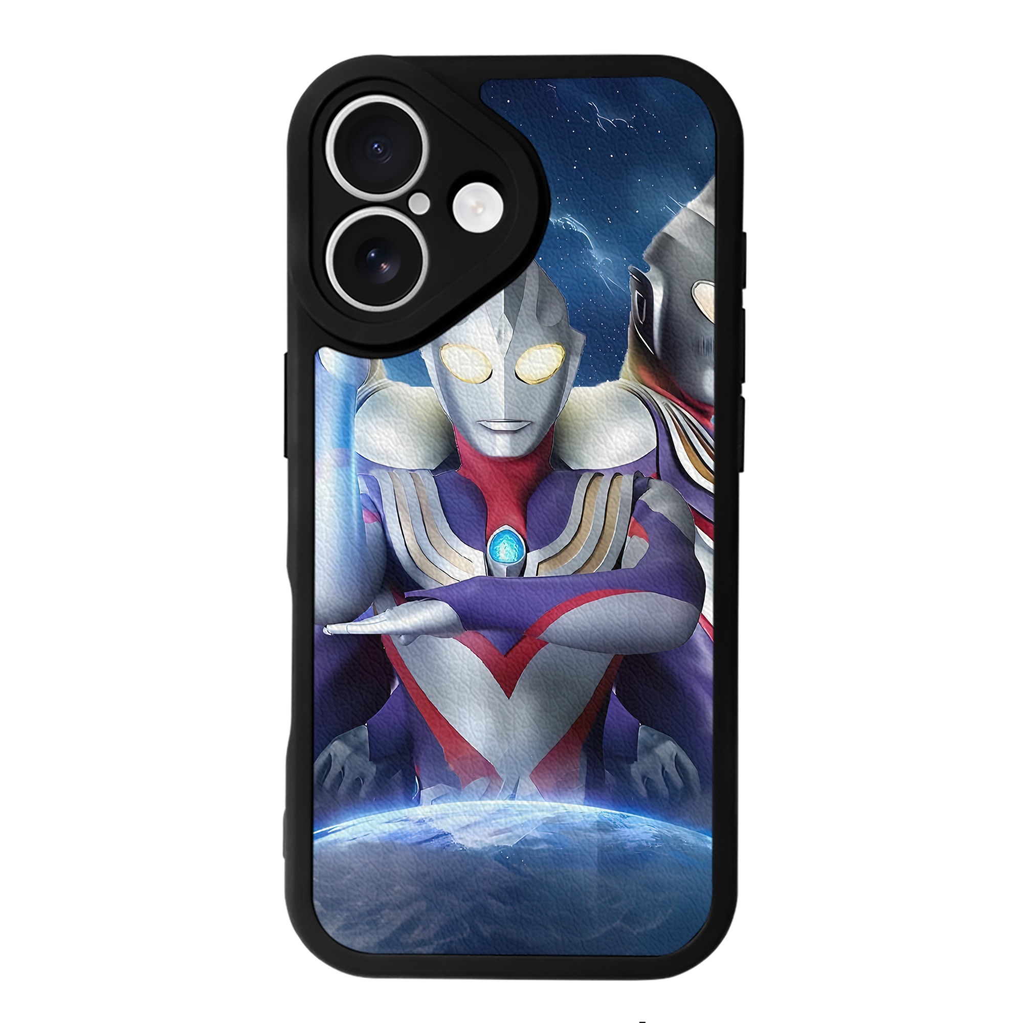 （画像用） ウルトラマン Ultraman 【iPhone 16シリーズ対応】シリコンスマホケース（レザー調） 材質：シリコン